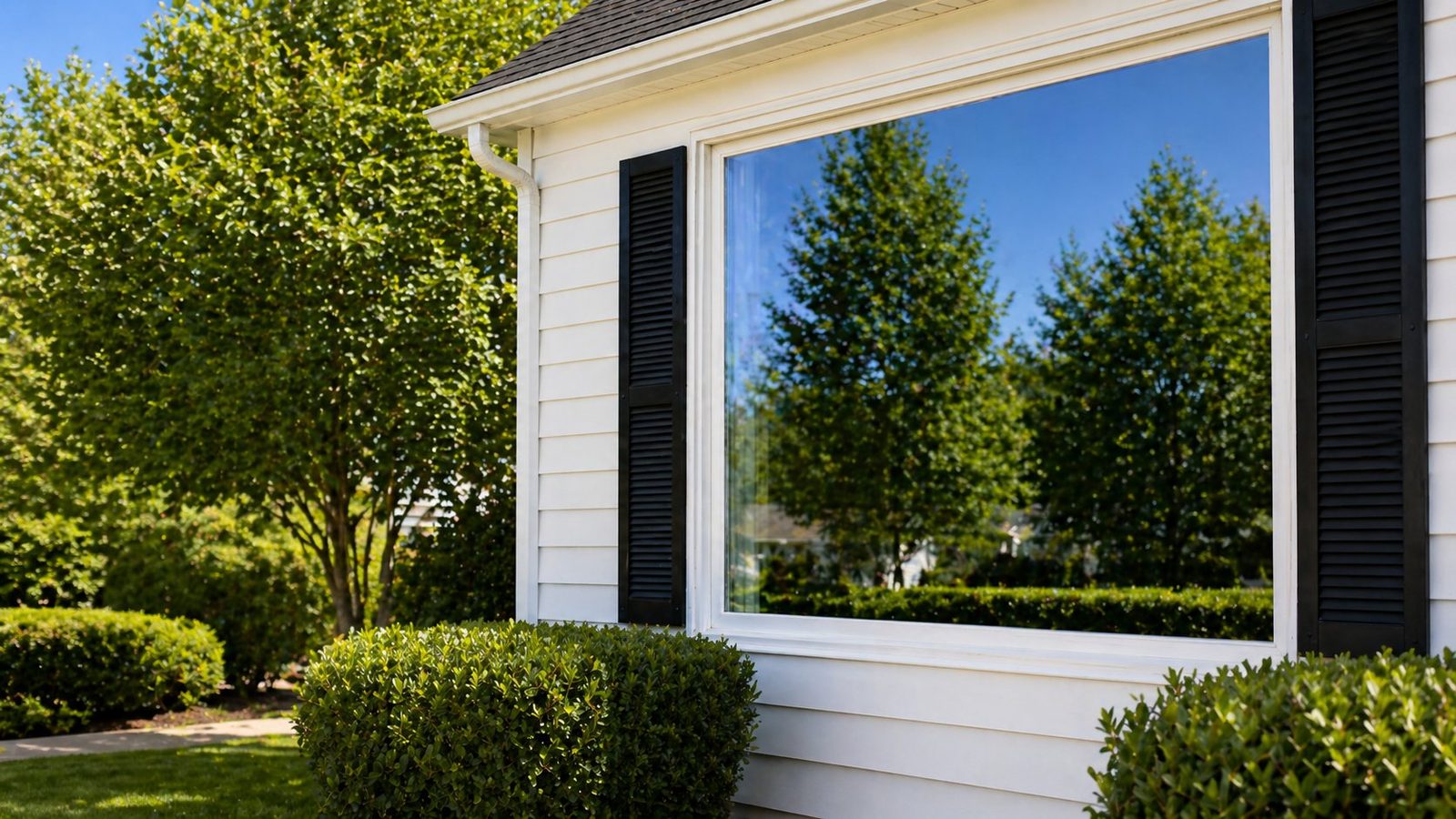 Window cleaning result in Geauga County Ohio — Xtreme Clean Powerwashing streak-free glass